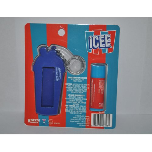 Icee Blue Raspberry Flavored Lip Balm & Keychain 0.12 oz (Pack of 1)