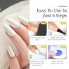 JODSONE 15ml Gel Nail Polish White Gel Nail Polish White Nail Polish Soak Off Led Gel Polish Nail Art Manicure Salon Diy Home For Girl