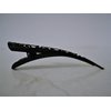 Generic 3 inch black filigree flower smaller alligator hair claw clip clamp