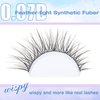 Natural Lash Clusters Kit Wispy Lash Extension Kit Cluster Eyelash Extension C Curl Cluster Lashes Kit DIY Eyelash Extension Kit Natural Eyelash Clusters with Lash Bond and Seal by Newcally