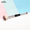 NMKL38 Double Ended Complexion Brush Face Concealer Powder Makeup Brush, Blending Liquid Foundation, Cream Cosmetics - Black Handle, Vegan Brush, Cruelty Free