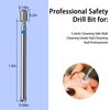 C12rtive Nail Drill Bit,Cylinder Diamond Carbide Cuticle Remover Bit,3/32" Shank,Professional Diamond Carbide Nail Drill Bit for Acrylic Gel Nails,Home Salon & DIY(Medium)