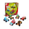 ROLOSO Newly Licensed Angry Birds Go Toys Collectible Kart Racer Car (Set of 6) Figures Flock Pack Playsets Sets Pig City Strike 2 Takedown Space Planet Movie Kids Game Boys Girls Red Bomb Gift Box