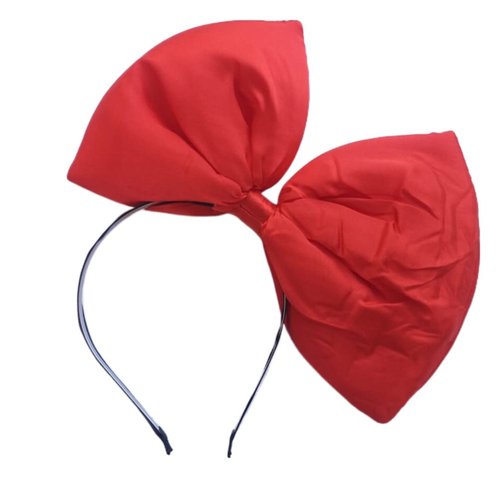Red Big Bow Headband Hair Bow for Women, 10'' Huge Bowknot Hairband Hair Hoop Headwear for Halloween Cosplay Christmas Costume Party