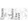 RoomMates RMK2082SCS Dream Believe Discover Quote Peel and Stick Wall Decals , 10 inch x 18 inch