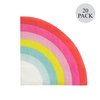 C.R. Gibson TW4-24076 Rainbow Disposable Paper Cocktail Napkins for Birthday Parties and other Celebrations, Multicolor, 20pcs, 5" x 5"