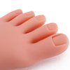 Venuse Practice Fake Foot Model Flexible Movable Soft Silicone Prosthetic Manicure Tool for Nail Art Train