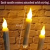 Halloween Decorations - Floating LED Candles with Remote Control - Witch Wizard Christmas Decor for Indoor Home Room Classroom Bedroom Birthday Party (with Common Remote)