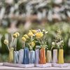 Chive - Pooley 2, Ceramic Flower Vase, 8-Tube Shape (Yellow)