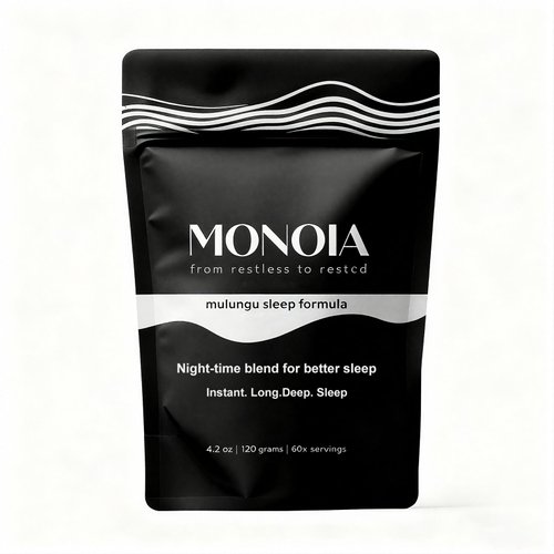 MONOIA Mulungu Sleep Formula – Third-Party Tested, Vegan Sleep Supplement, 60 Servings