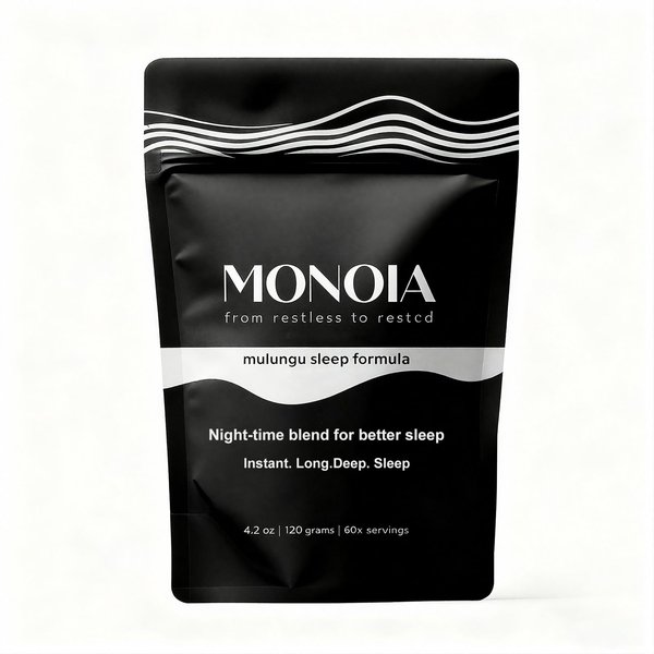 MONOIA Mulungu Sleep Formula – Third-Party Tested, Vegan Sleep Supplement, 60 Servings
