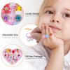 OSDUE 30 PCS Little Girl Jewel Rings, Adjustable, Duplicate-Free Boxed Play Rings for Kids, Pretend Play and Dress Up Rings for Girls Children'S Day/Birthday/Holiday Gifts for Girls Aged 3-12