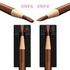 2-in-1 Metal Duckbill-Shape Eyebrow Pencil Shaper with 2 Single Edge Razor Blades - Eye Makeup Shaping Tool for Waterproof Peel Off Brow Pencils - Compact Cosmetic Shaper for Beginners & Professional