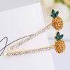 Set of 5 Fashion Rhinestone Hair Claw Creative pineapple Bobby Pin Headwear Hair Barrettes Clamps Hair Rope Accessories Hair Clips for Women