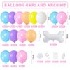 Blue Balloon Garland Arch Kit, Pastel Pink Blue Purple Yellow White Apricot Dog Balloons with Dog Bone Foil Balloon for Kids Girl Puppy Dog Paw Party Decorations Baby Shower Cartoon Party Supplies