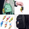 MEIEST 6 PCS Mini Fidget Slug Key-chain Toys,3D Articulated Stretch Caterpillar Sensory Stress Relief Flexible Hand Toy, Ideal Party Favor Colorful Office Desk Pet Toys(Random Color)