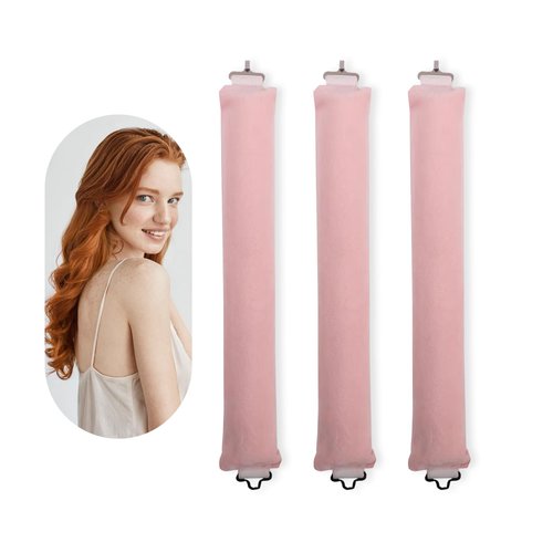 Heatless Hair Curlers for Overnight Curls – Soft Sleep-In Rollers for Effortless Waves & Voluminous Blowout Results