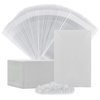 Earring Cards, Set Earring Making Supplies with 100 Pcs Earring Holder Cards 200 Pcs Earring Backs and 100 Jewelry Packaging for Earrings Necklace Jewelry Display, Jewelry Bags 3.5x2.4 Inches (White)