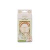 MITTEEZ Wood Baby Organic Wooden Teether with Absorbent Cloth (Natural)