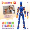 GAOFBA 【Assembly Required】【Shoulder Armor Upgrade】 10pcs Lucky 13 Action Figures, Dummy Titan 13 Action Figures, Multi-Jointed Movable，with 3 Hand-Shapes, 4 Weapons (10PCS)