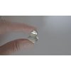 Generic Small mini heart silver metal hair claw clip (Clip quantity: 1 clip)
