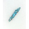 Faship Gorgeous Aqua Swarovski Crystal Floral Small Hair Barrette Clip