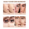2 PCS Under Eye Concealer Full Coverage, Waterproof Color Correcting Concealer All Day Coverage Dark Circles, Puffiness, Redness, Lightweight Cream Foundation Brightener, Natural Matte Finish, Neutral