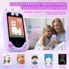 Kids Phone for Girls,Christmas Birthday Gifts for 3 4 5 6 7 8 Years Old Girls,Touchscreen Learning Toys for Girls Age 3-11 with Dual Camera