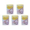 5 Packs Dragon Shield Matte White Standard Size 100 ct Card Sleeves Value Bundle!