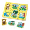 Melissa & Doug Sing-Along Nursery Rhymes Sound Puzzle - Wooden Peg Puzzle (8 pcs)