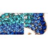 Suoirblss 1PC Elegant Butterfly Hairpin Fancy Rhinestones Claw Clip Jaw Clips for Women Lady (Blue)