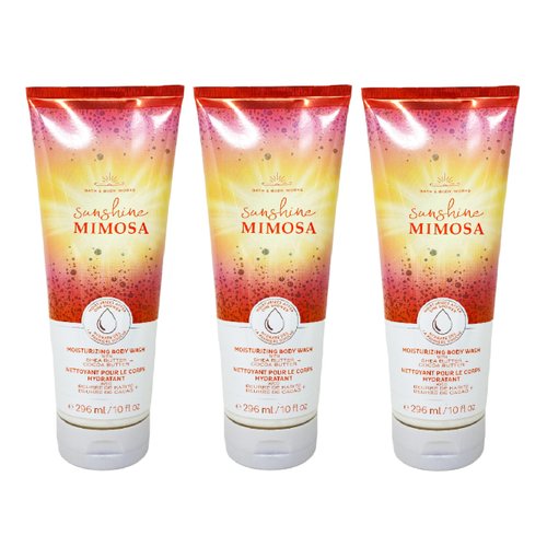 Generic Bath and Body Work Sunshine Mimosa 3 Pack Moisturizing Body Wash Bundle - 10 fl oz / 296 mL each