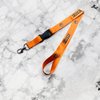 Rochester Institute of Technology Lanyard RIT Tigers Car Keys ID Badge Holder Keychain Detachable Breakaway Snap Buckle (Orange)