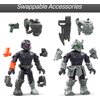 MEGA Halo Toy Vehicle Building Set, UNSC Mongoose Outriders with 130 Pieces, 4 Micro Action Figures and Accessories, Gift Ideas for Kids