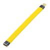 NFHK Yellow USB4 Extension Cable Slim Flat Male to Female 40Gbps with 100W Charging and 8K@60Hz