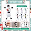 Hanaive 72 Pcs Christmas Sticky Wall Toys Valentine's Day Party Favors Stretchy Elf Climbing Toys Bulk Birthday Party Favors Climbing Sticky Man for Party, Loot or Prize, Stocking Fillers (Snowman)
