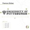 University of Pittsburgh Pitt Panthers Name Logo Vinyl Decal Laptop Water Bottle Car Scrapbook (8 Inch Sticker)