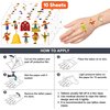 Cute Scarecrow Temporary Tattoos Fall First Birthday Party Decorations Favors Supplies Harvest Themed Stickers 10 Sheets 100 PCS Gifts for Baby Kids Girls Boys Decor Class School Carnival Christmas