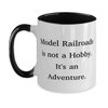 Cool Model Railroads Two Tone 11oz Mug, Model Railroads is not a Hobby., Unique Gifts for Friends from Friends, Birthday Gifts, Model trains, Toy trains, Train sets, Railroad toys, Gift ideas for