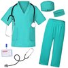 Gortykor Doctor Costume for Kids Doctor Lab Coat Doctor Dress up for Boys Girls Halloween Dress Up(4-5 Years)