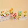 LACHLAND Mini Building Block Flower Toy for Kids 318 Pcs, Creative Potting Building Blocks Flowers, Plant Series for Kids Artificial Flower Toy Gifts for Adults and Girls 3 4 5-9 Years Old