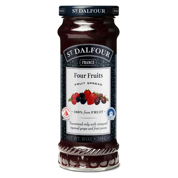 St. Dalfour Four Fruits Fruit Spread, 10 Ounce