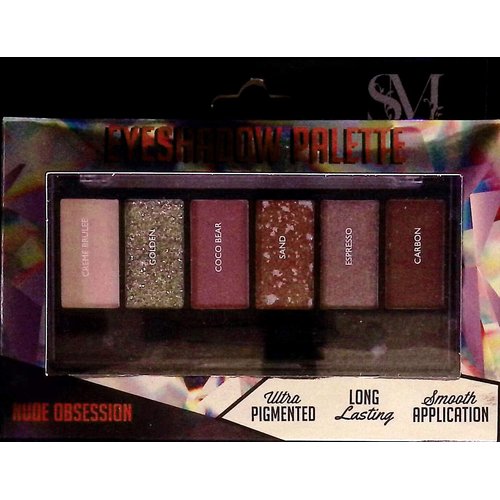 Smoke&Mirrors Eye shadow Palette - Nude Obsession, Ultra Pigmented, Long Lasting
