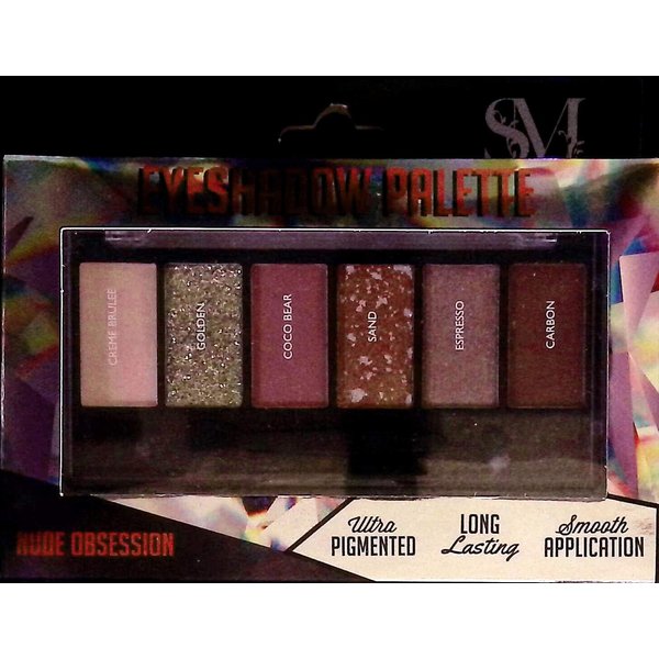 Smoke&Mirrors Eye shadow Palette - Nude Obsession, Ultra Pigmented, Long Lasting