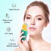 Ice Roller for Face, Qewro Silicone for Tone skin, Reusable Eye Puffiness Relief, Ice Roller Mold for Neck, Facial Roller to Remove Fine Lines Pores Anti Wrinkles (Green)