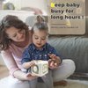 YHYLCH Montessori Baby Sensory Toys for 1 Year Old, Travel Activities Busy Cube Infant Boys Girls Birthday Gifts Toddlers Educational Learning Toy for 1-3 (White Cube)