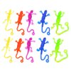 NUOBESTY 15Pcs Stretchy Sticky Lizards Toys Funny Sticky Lizards Mini TPR Lizard Toys for Kids Party Favors Goodie Bags Filler
