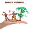 Totority Indians Action Figure Model Playset: 13pcs Native Figures Decoration Wild West Adornments for 15+