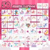 EMOME 50 Sheets Individually Wrapped Tattoos for Kids Girls, Temporary Tattoos for Girls Party Favors Supplies, Special for Girls Birthday Party Decorations Games Goodie Bags Stuffers