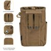 EXCELLENT ELITE SPANKER Molle Dump Pouch Drawstring Magazine Utility Pouch Folding Dump Waist Bag(Coyote Brown)